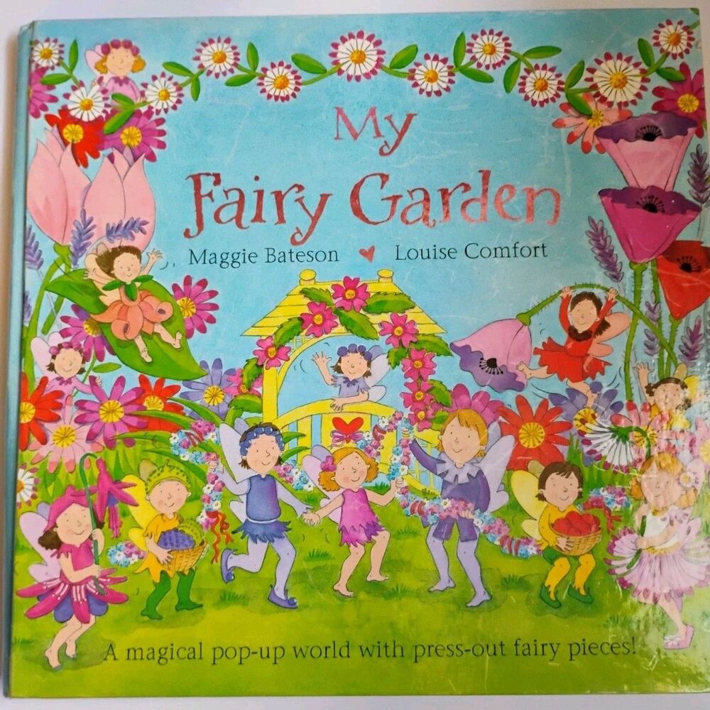 My Fairy Garden Pop-Up Book Maggie Bateson Louise Comfort 2001 As-Is Missing PCs